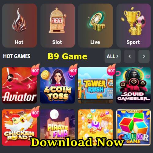 B9 Game slots and poker games collection
